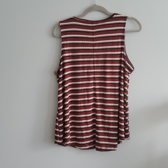 Apt.9 | XL | Scoop Hem Striped TankTop - Picture 6 of 6